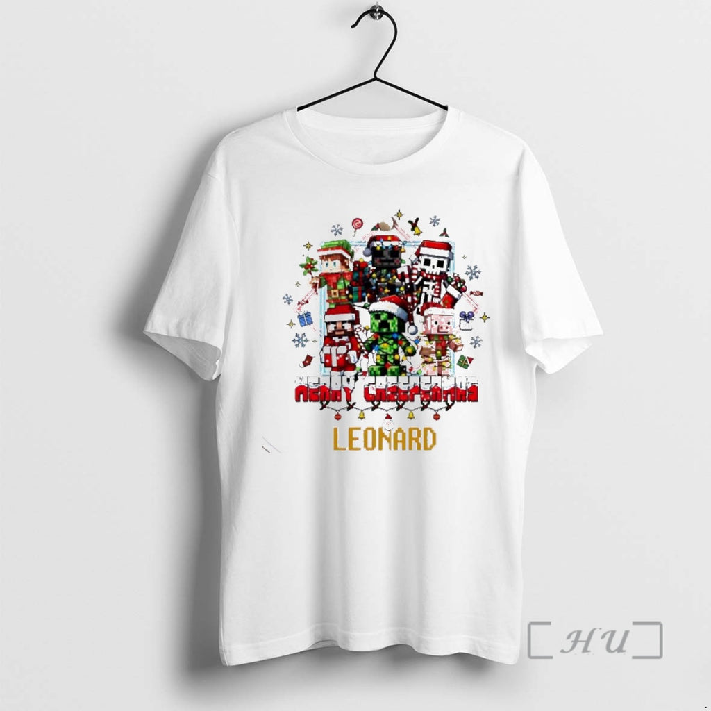 Officials Merry Creepermas Gamer Character Personalized Ornaments White Shirt Hoodie Sweatshirt | PurePodTees.com