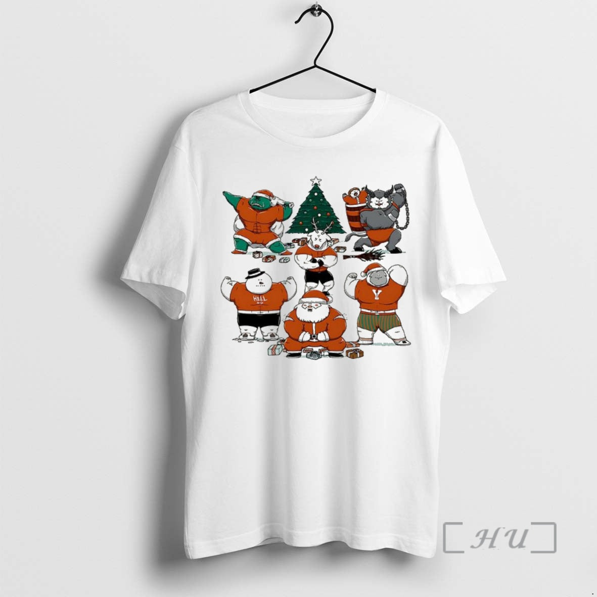 Officials Merry Muscular Christmas Characters Shirt Hoodie Sweatshirt | PurePodTees.com
