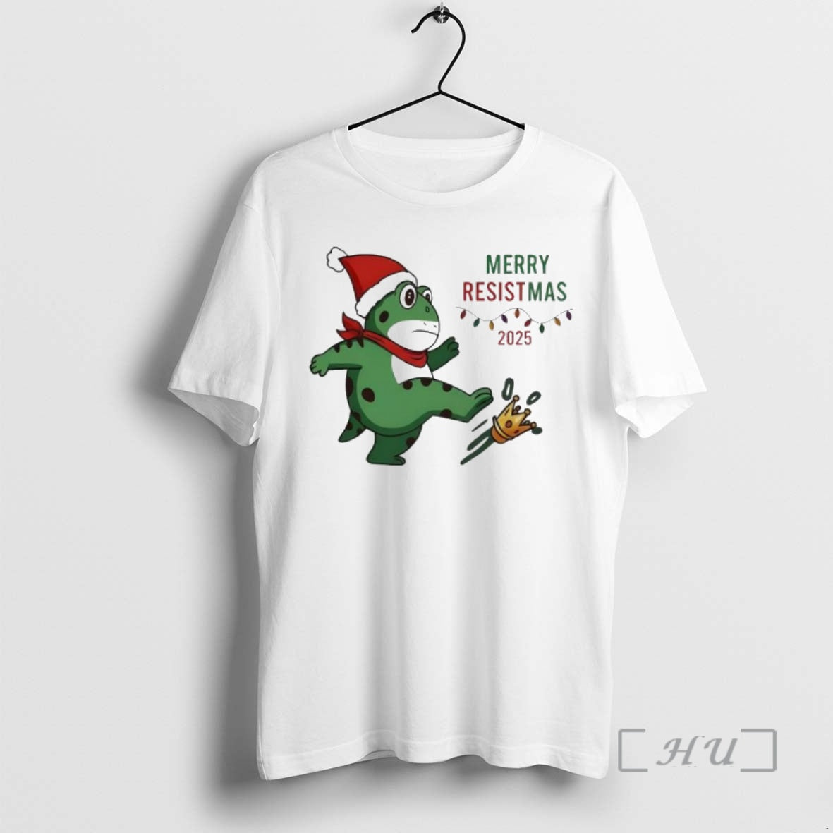 Officials Merry Resistmas Portland Frog Resist No King Shirt Hoodie Sweatshirt | PurePodTees.com