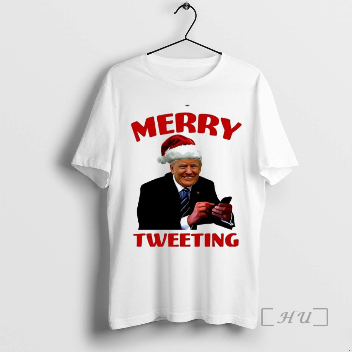 Officials Merry Tweeting Santa Hat Trump Christmas Shirt Hoodie Sweatshirt | PurePodTees.com