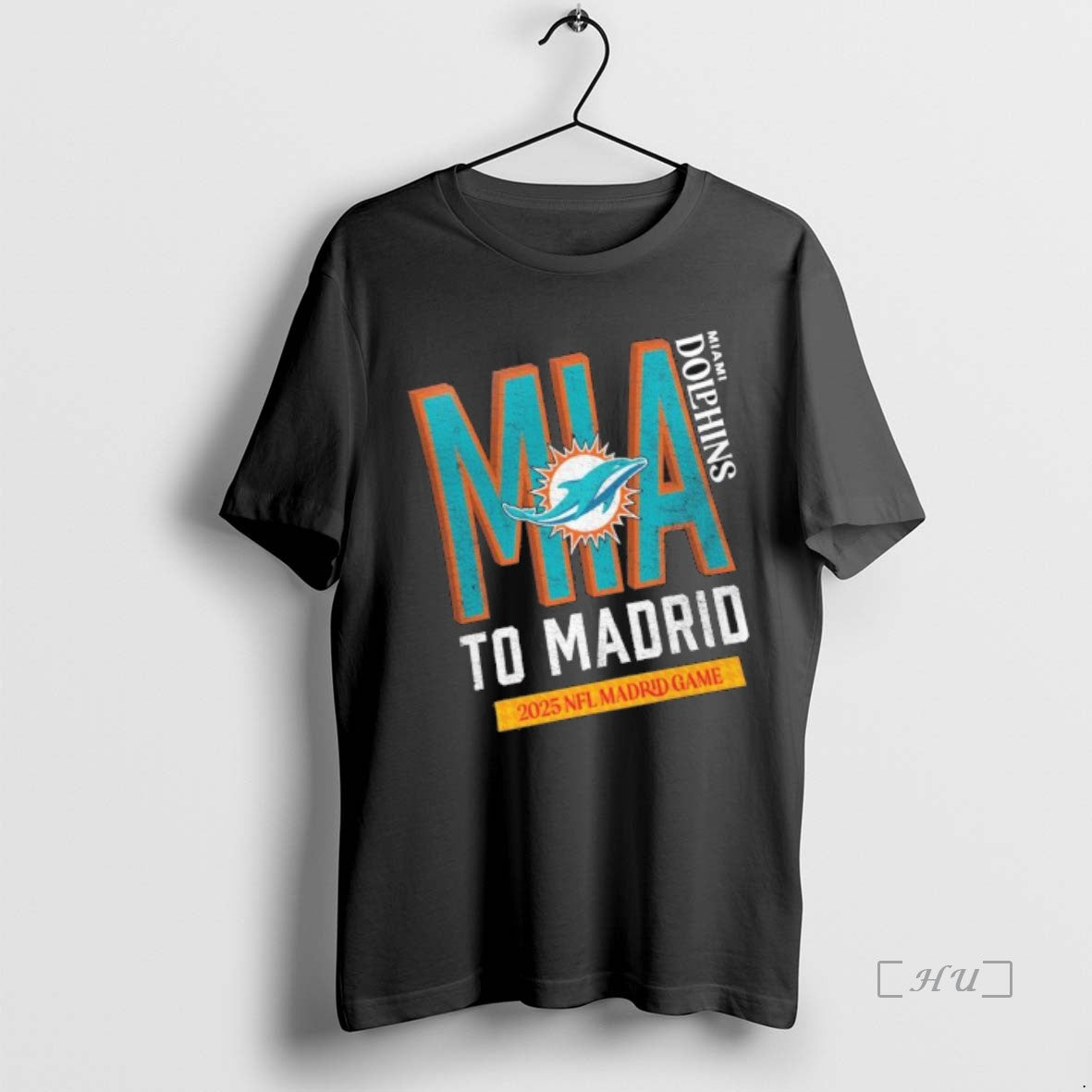Officials Miami Dolphins 2025 To Madrid We Go Shirt Hoodie Sweatshirt | PurePodTees.com