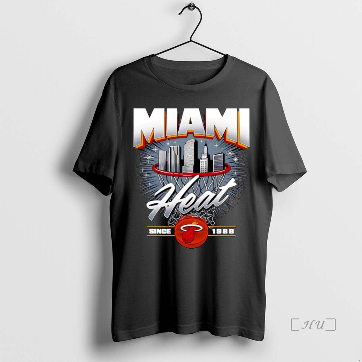 Officials Miami Heat Since 1988 Nba Skyline City Shirt Hoodie Sweatshirt | PurePodTees.com