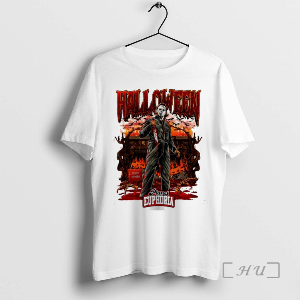 Officials Michael Myers Trick Or Treat Halloween Comic T Shirt Sweater