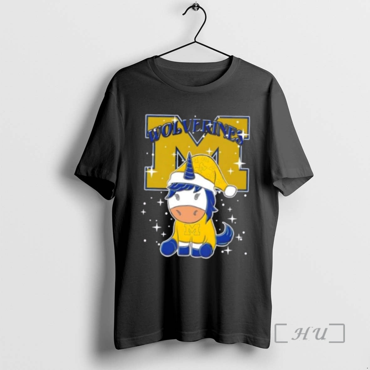 Officials Michigan Wolverines Football X Unicorn Merry Christmas Shirt Hoodie Sweatshirt | PurePodTees.com
