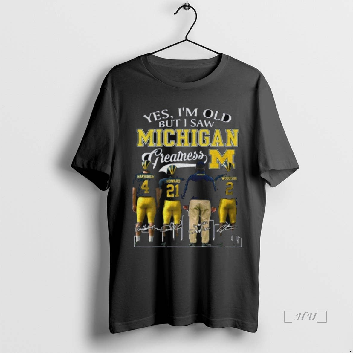 Officials Michigan Wolverines Yes Im Old But I Saw Michigan Greatness Team 2025 Signatures Premium Shirt Hoodie Sweatshirt