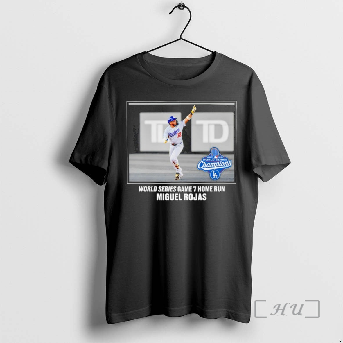Officials Miguel Rojas Los Angeles Dodgers 2025 World Series Champions Game 7 Home Run Moment Shirt Hoodie Sweatshirt