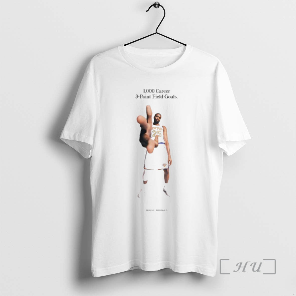 Officials Mikal Bridges 1000 Career 3 Point Field Goals Shirt Hoodie Sweatshirt | PurePodTees.com