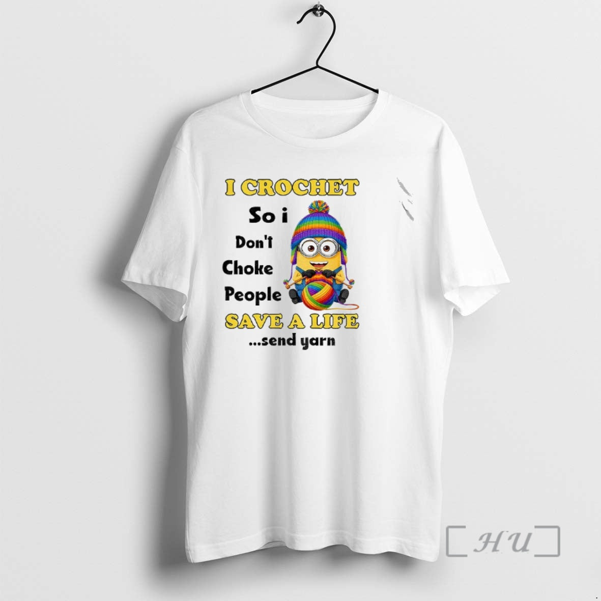 Officials Minion I Crochet So I Dont Choke People Save A Life Send Yarn Lgbt Shirt Hoodie Sweatshirt | PurePodTees.com