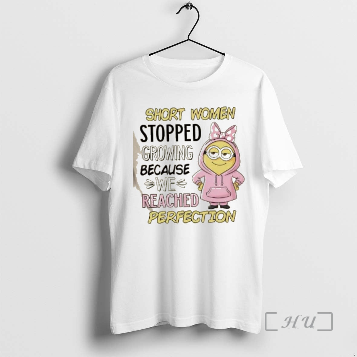 Officials Minions Short Women Stopped Growing Because We Reached Perfection Shirt Hoodie Sweatshirt | PurePodTees.com
