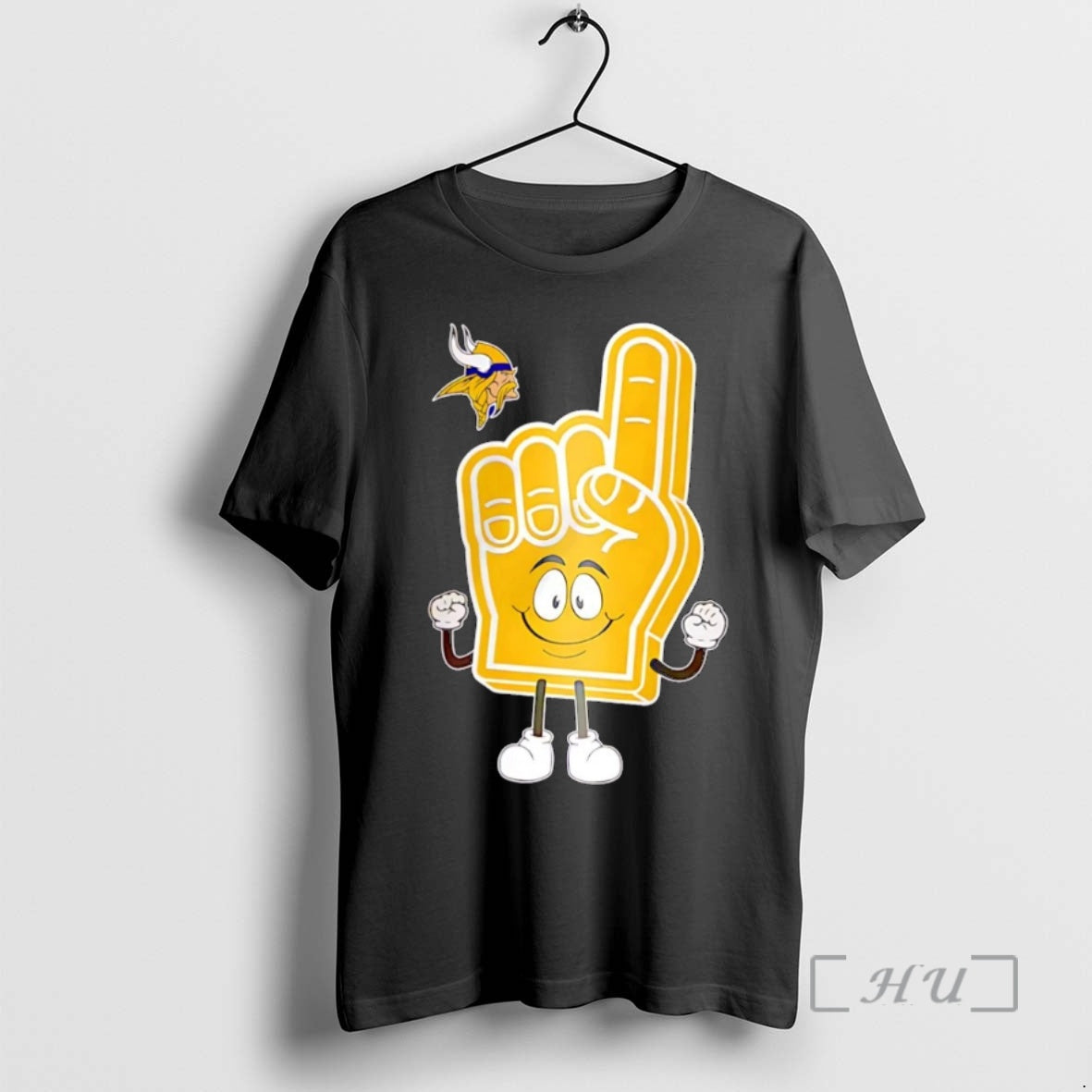 Officials Minnesota Vikings Foam Hand 2025 Logo Christmas Shirt Hoodie Sweatshirt | PurePodTees.com