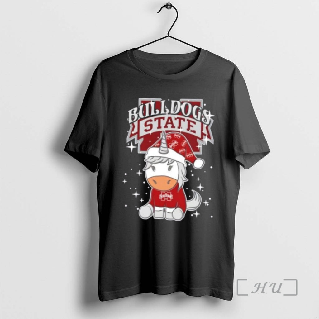 Officials Mississippi State Bulldogs Football X Unicorn Merry Christmas Shirt Hoodie Sweatshirt | PurePodTees.com
