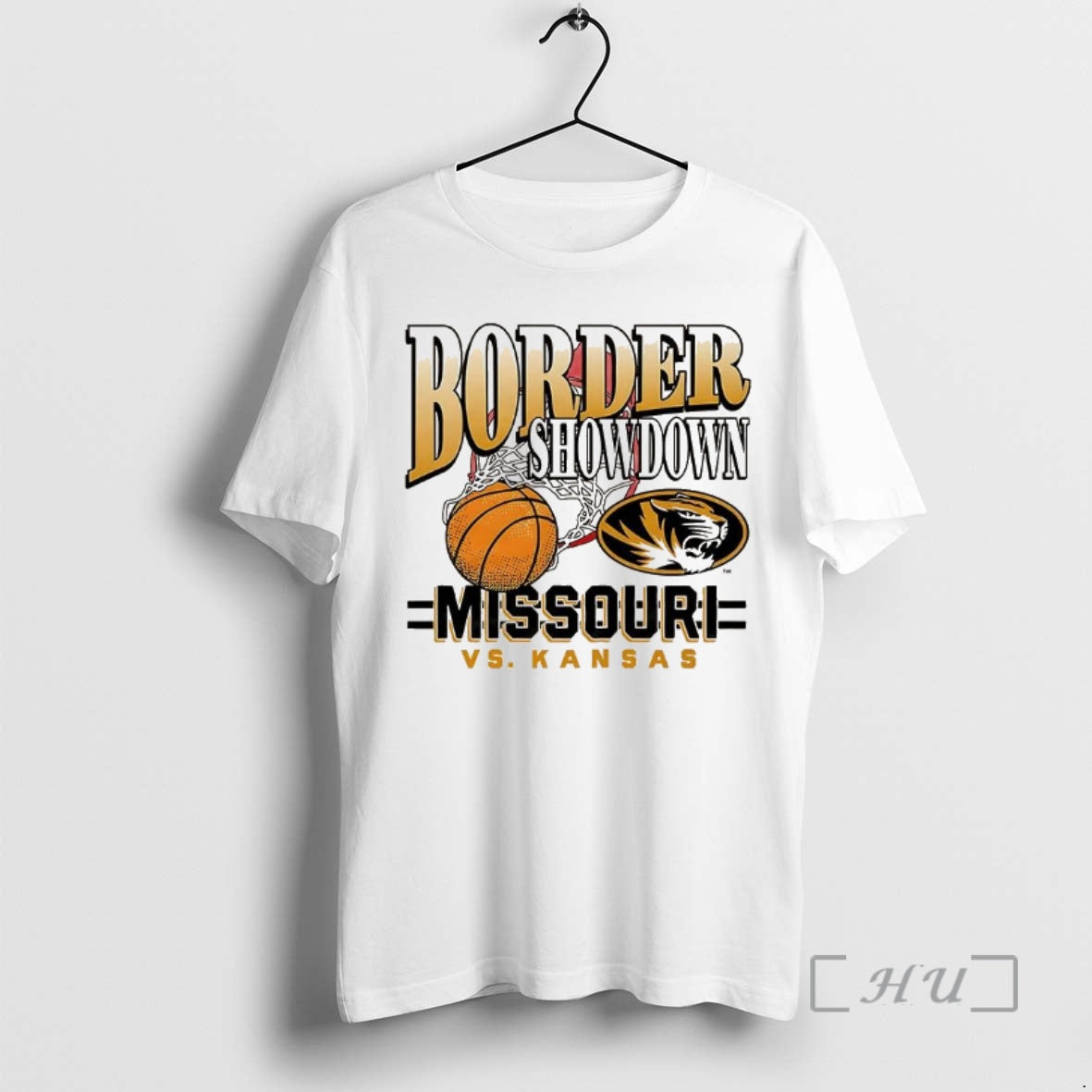 Officials Missouri Tigers Vs Kansas Jayhawks Basketball Border Showdown Mascot Shirt Hoodie Sweatshirt | PurePodTees.com