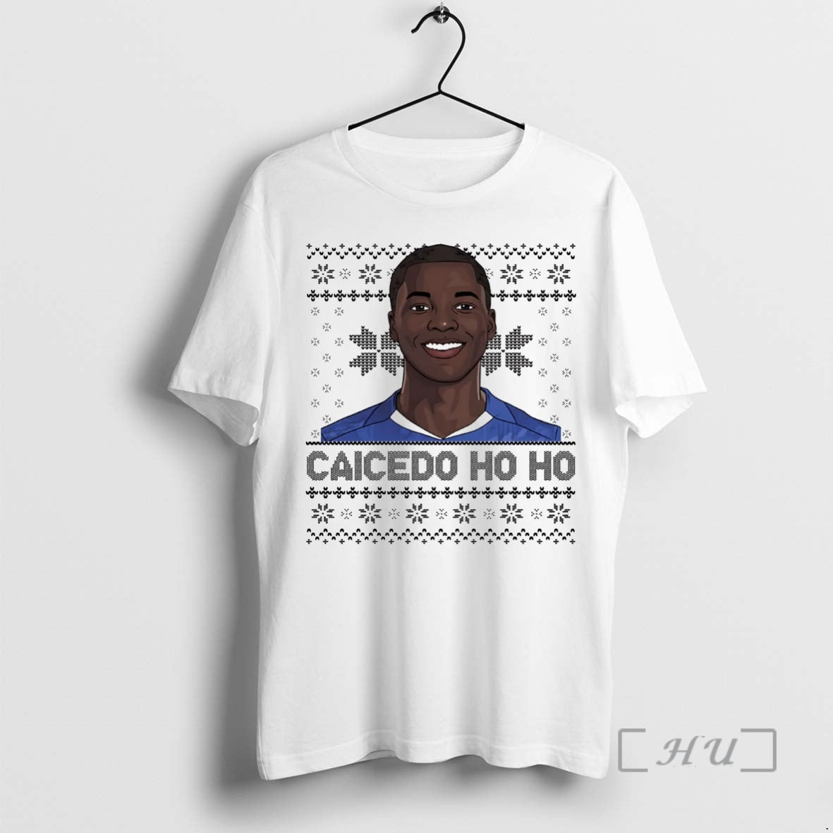 Officials Moises Caicedo Ho Ho Ugly Christmas Shirt Hoodie Sweatshirt | PurePodTees.com
