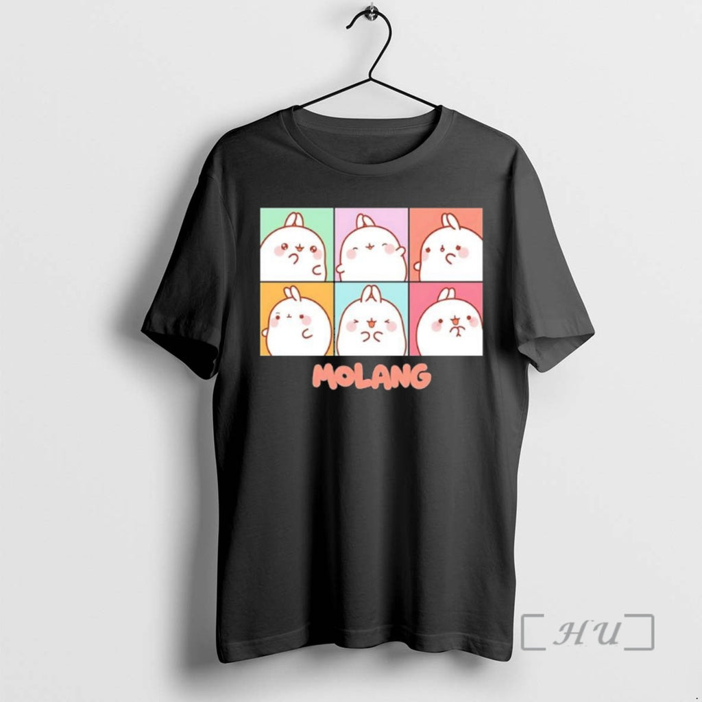Officials Molang Expression Boxes Cute Black Shirt Hoodie Sweatshirt | PurePodTees.com