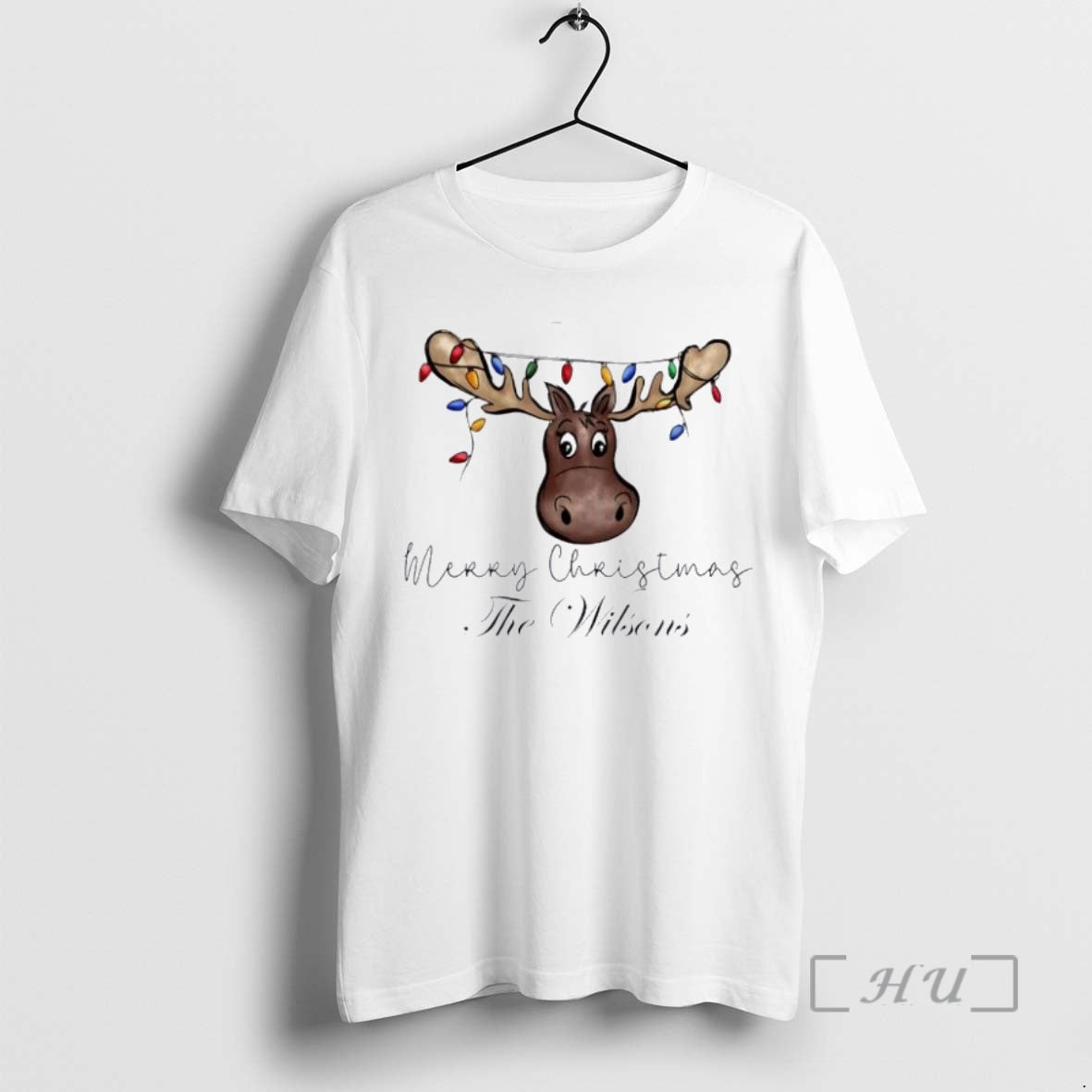 Officials Moose Baby Xmas Babys First Christmas Personalized Ornaments White Shirt Hoodie Sweatshirt | PurePodTees.com