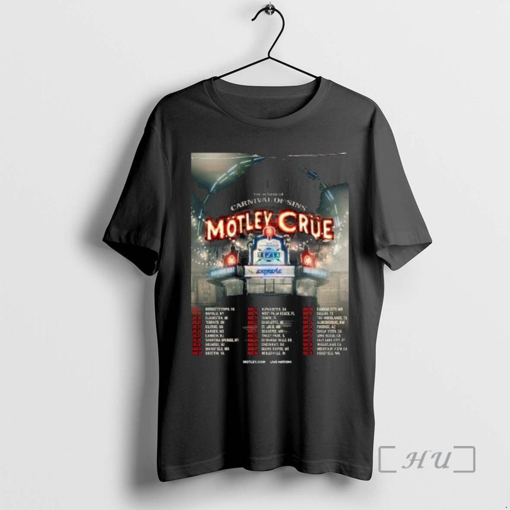 Officials Motley Crue The Return Of Carnival Of Sins 2026 North American Tour Schedule Dates Shirt Hoodie Sweatshirt