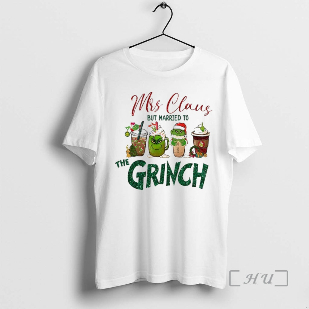 Officials Mrs Claus But Married To Grinch Christmas Gift Shirt Hoodie Sweatshirt | PurePodTees.com