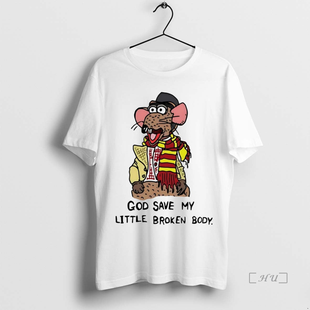 Officials Muppet Christmas Carol Rizzos Little Broken Body White Shirt Hoodie Sweatshirt | PurePodTees.com