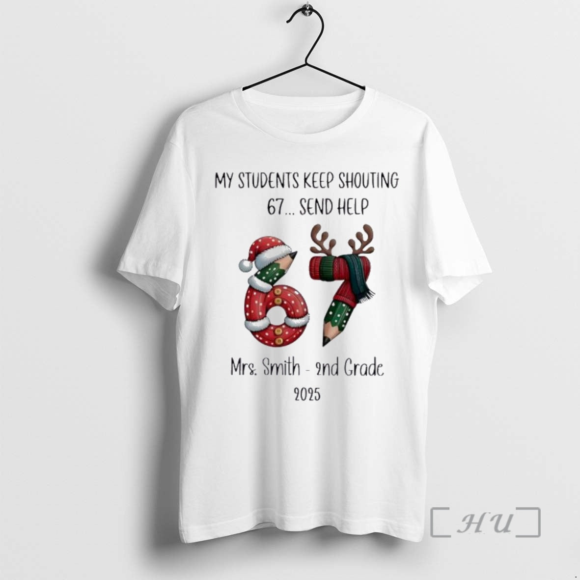 Officials My Students Keep Shouting 67 Send Help Ornaments White Shirt Hoodie Sweatshirt | PurePodTees.com