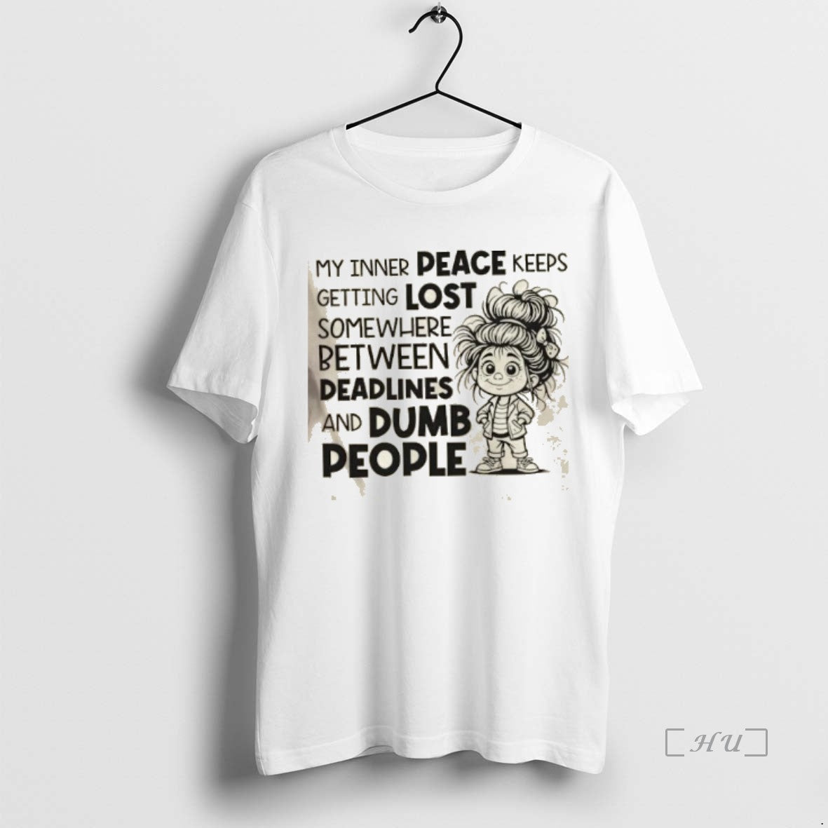 Officials My Inner Peace Keeps Getting Lost Somewhere Between Deadlines And Dumb People Premium Shirt Hoodie Sweatshirt