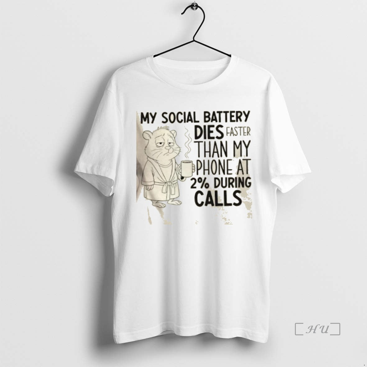 Officials My Social Battery Dies Faster Than My Phone At 2 During Calls Premium Shirt Hoodie Sweatshirt | PurePodTees.com
