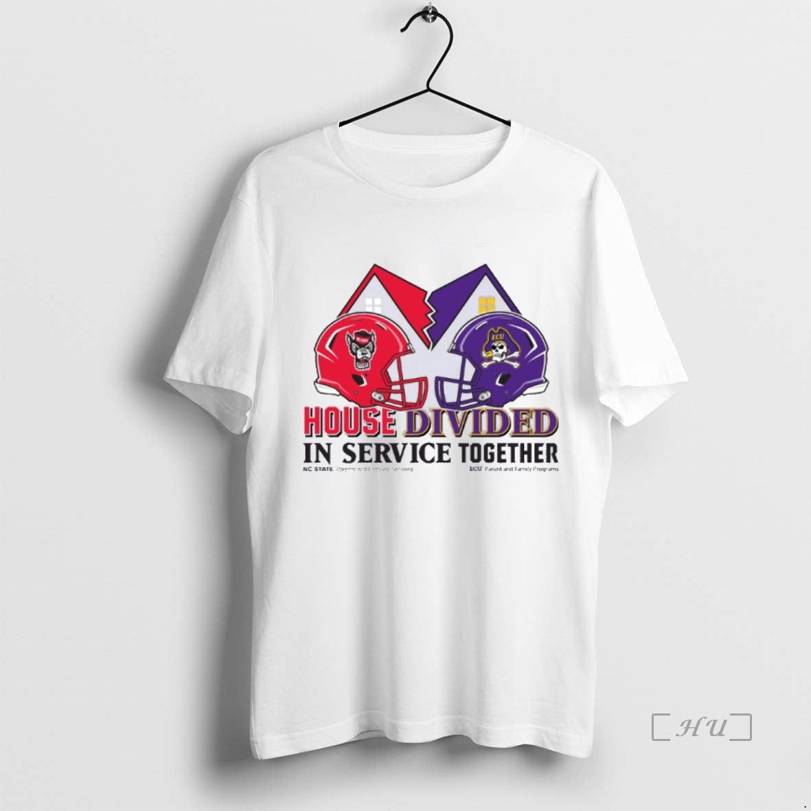 Officials Nc State Vs Ecu House Divided In Service Together Shirt Hoodie Sweatshirt | PurePodTees.com
