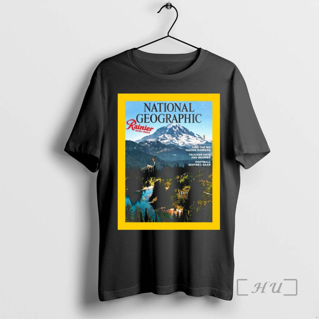 Officials National Geographic Rainier Beer Issue Find The Six Hidden Rainiers Trucker Hats And Beanies Shirt Hoodie...