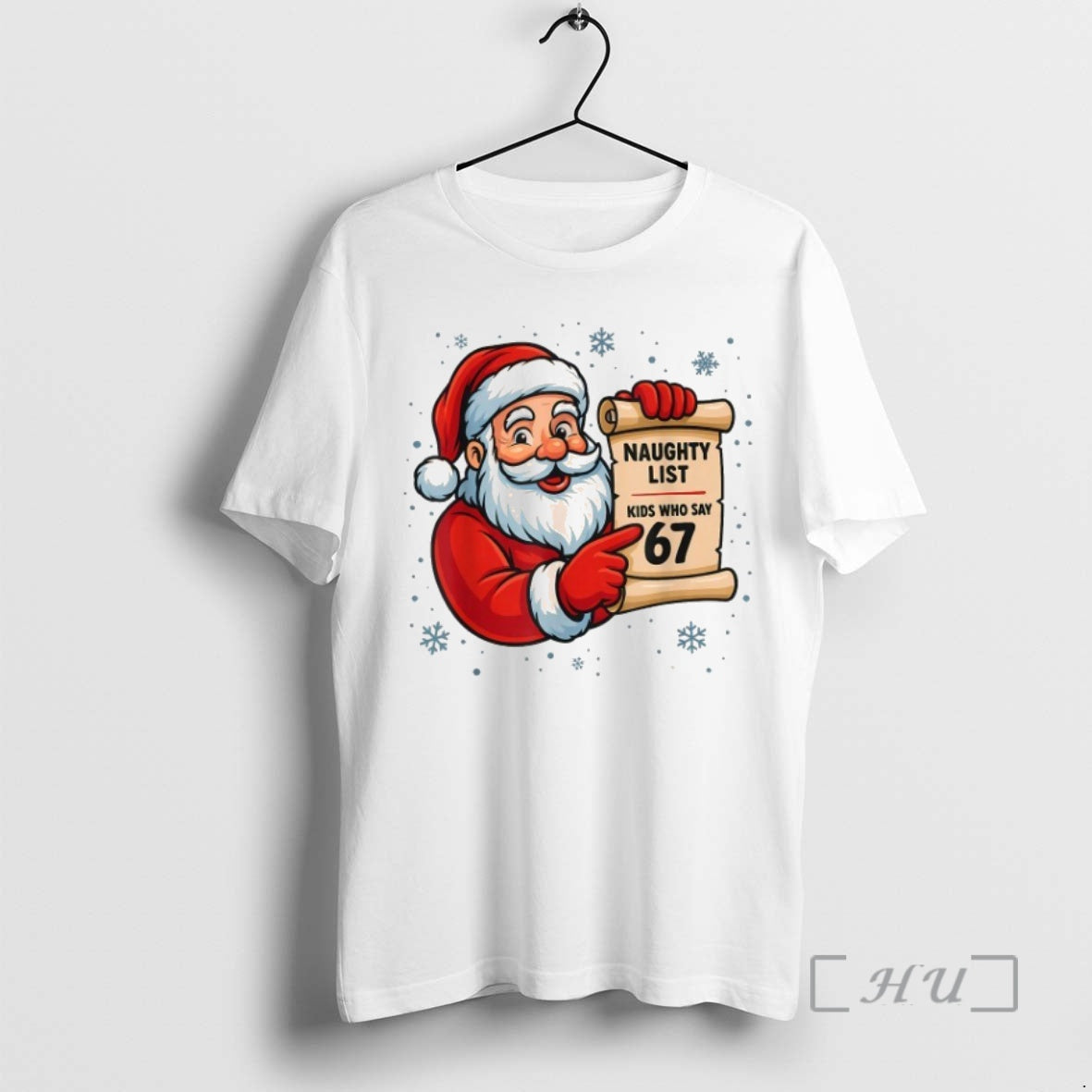 Officials Naughty List Kids Who Say 67 Six Seven Santa Claus Merry Christmas Premium Shirt Hoodie Sweatshirt