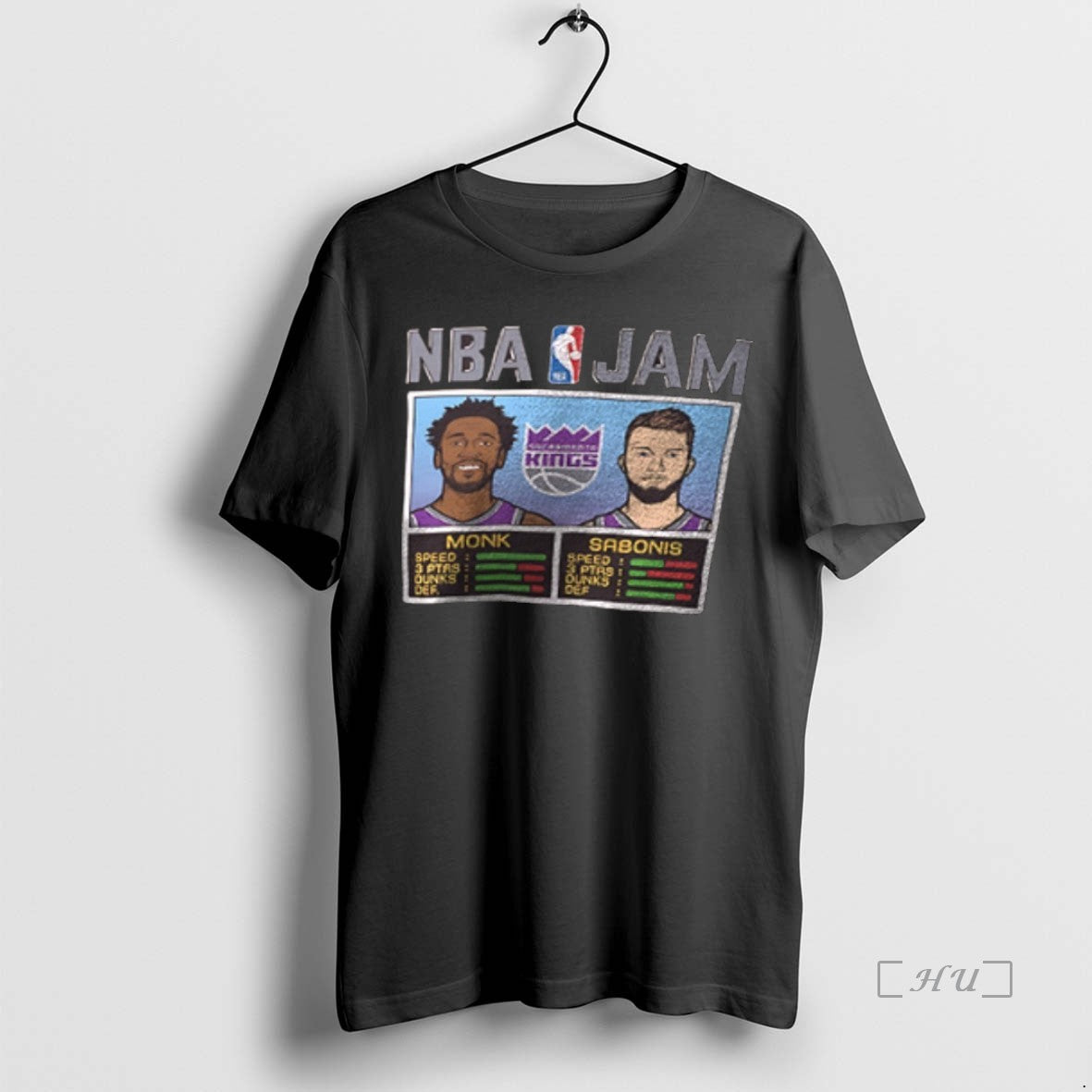 Officials Nba Jam Monk And Sabonis Sacramento Kings Shirt Hoodie Sweatshirt | PurePodTees.com