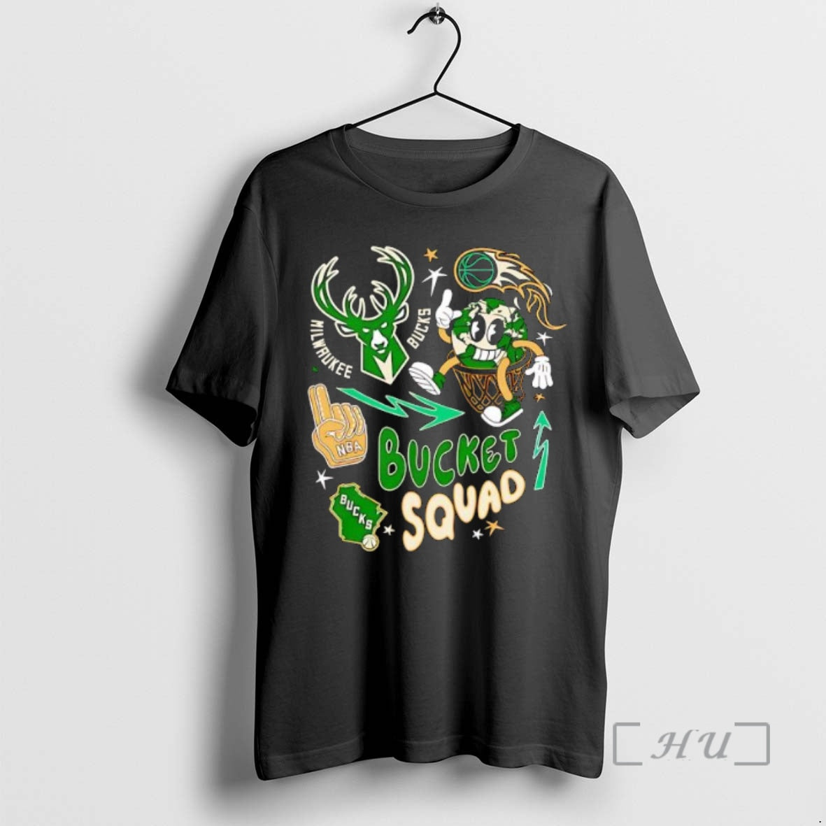 Officials Nba Milwaukee Bucks Buckie Squad Stylish 2025 Shirt Hoodie Sweatshirt | PurePodTees.com