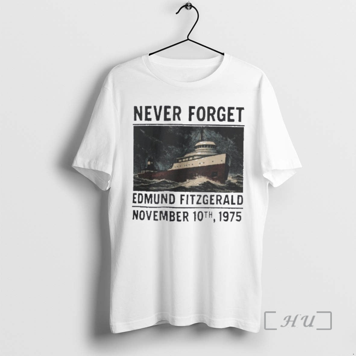 Officials Never Forget Edmund Fitzgerald Nov 1975 Shirt Hoodie Sweatshirt | PurePodTees.com