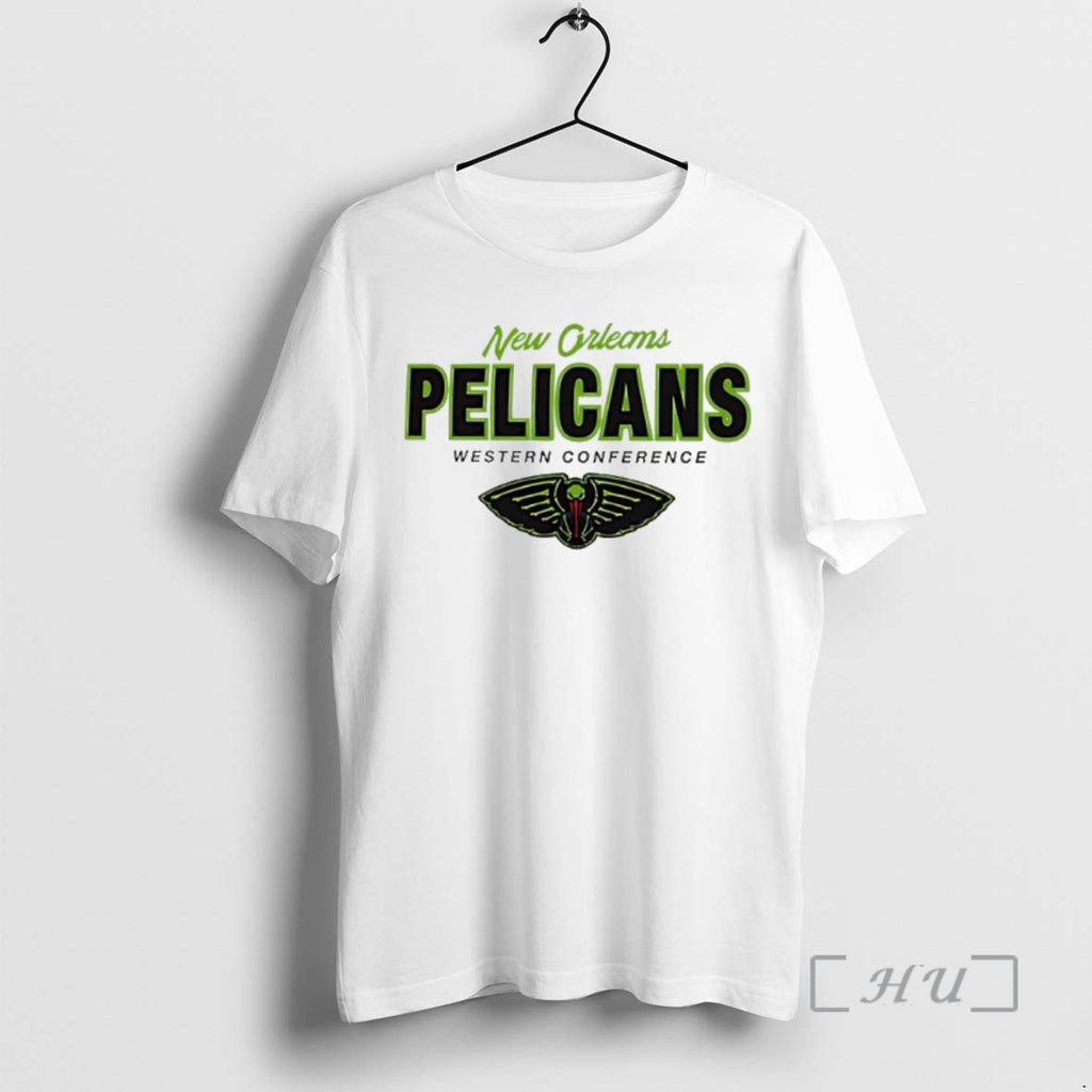 Officials New Orleans Pelicans Western Conference Low Block Franklin Shirt Hoodie Sweatshirt | PurePodTees.com