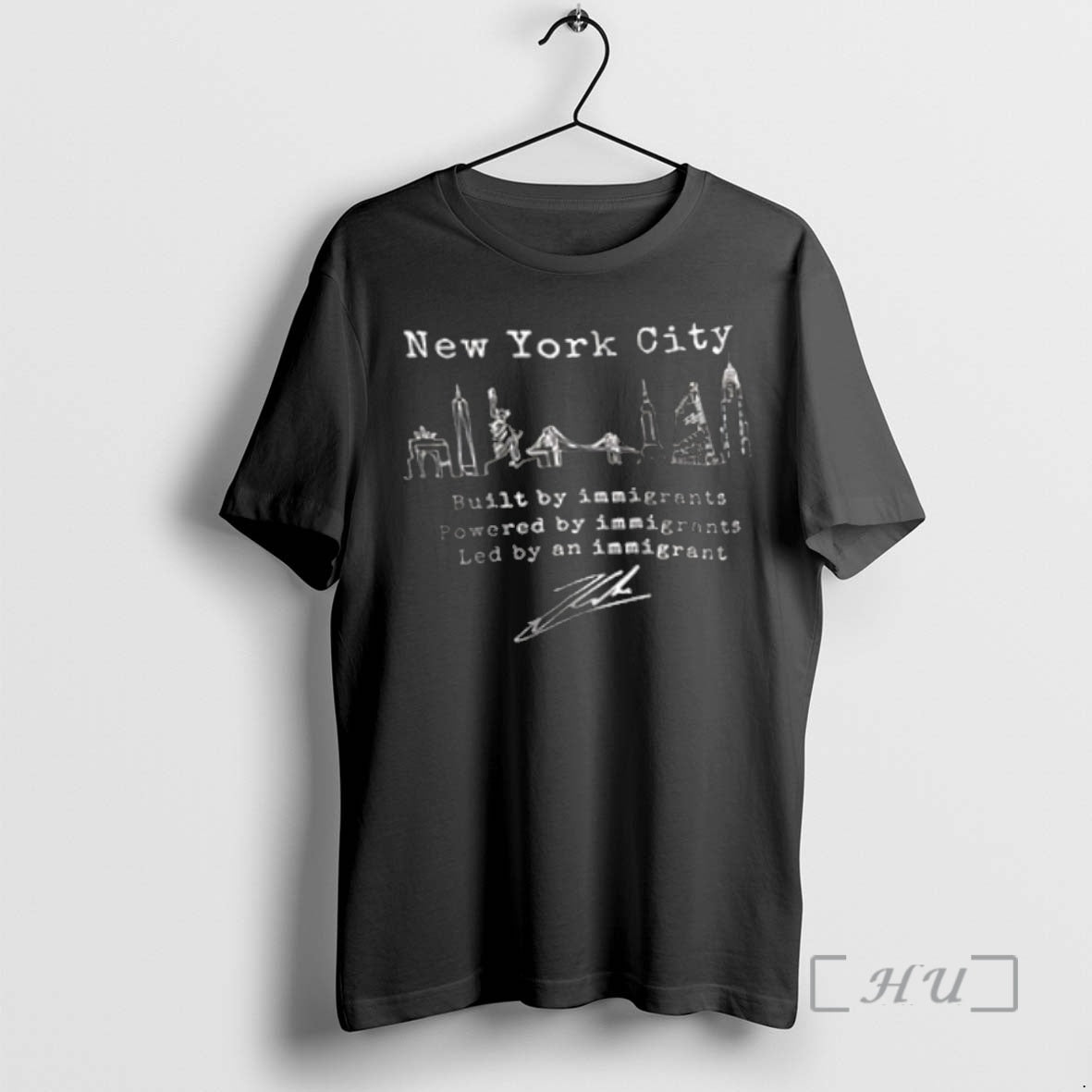 Officials New York City Built By Immigrants Powered Bt Immigrants Shirt Hoodie Sweatshirt | PurePodTees.com