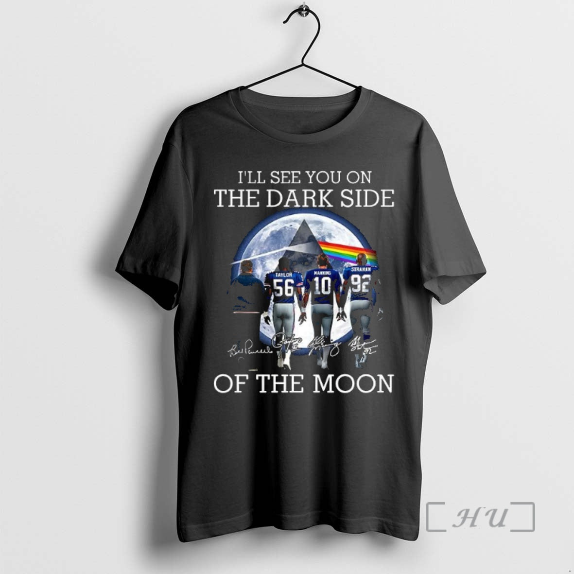 Officials New York Giants Ill See You On The Dark Side Of The Moon Signature Shirt Hoodie Sweatshirt | PurePodTees.com