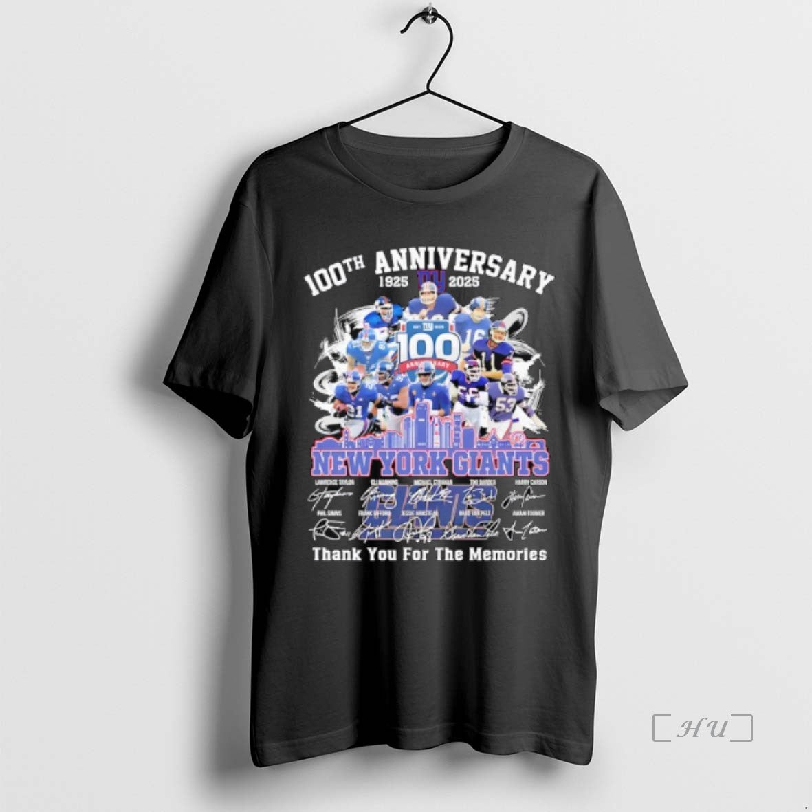 Officials New York Giants Thank You For The Memories 100th Anniversary 1925 2025 Premium Shirt Hoodie Sweatshirt