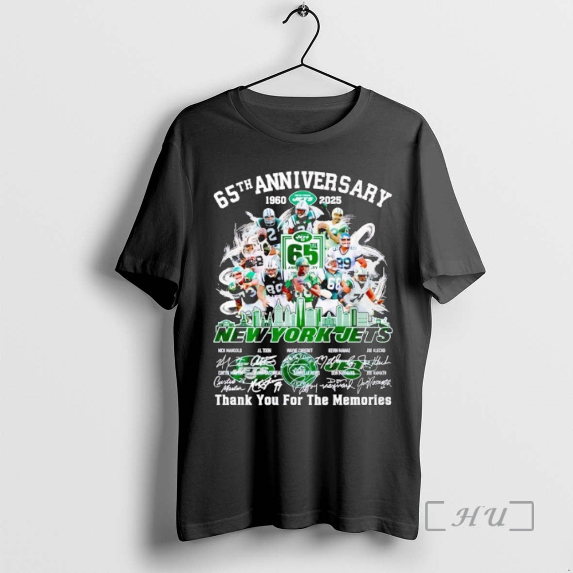 Officials New York Jets 65th Anniversary 1960 2025 Thank You For The Memories Premium Shirt Hoodie Sweatshirt