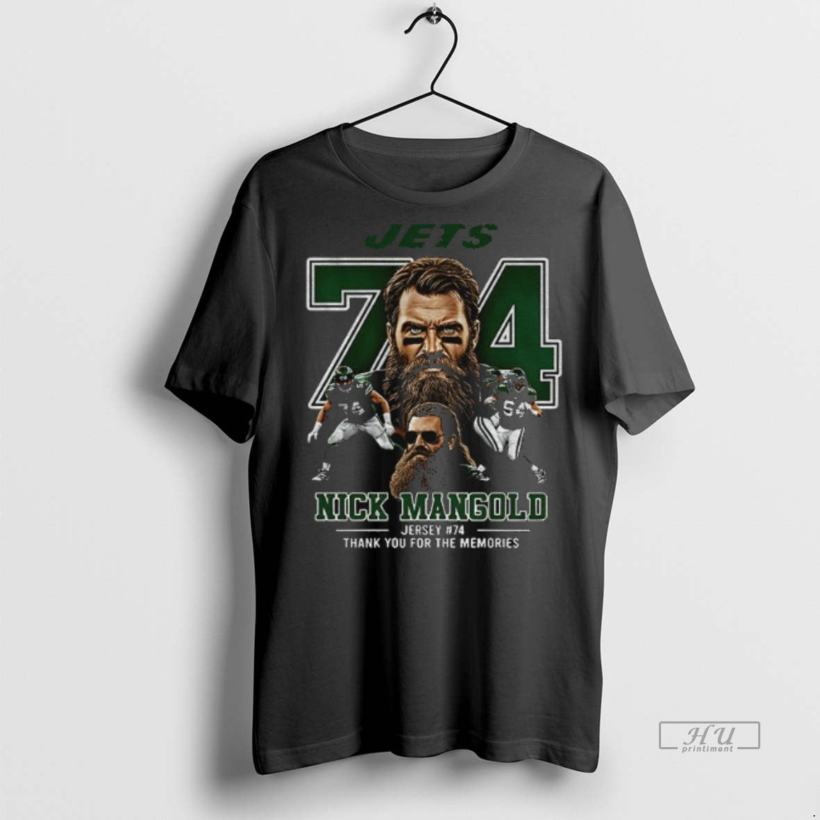 Officials New York Jets 74 Nick Mangold Thank You For The Memories Premium Shirt Hoodie Sweatshirt | PurePodTees.com
