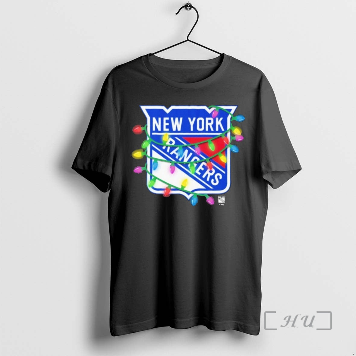 Officials New York Rangers Logo Lights Christmas Shirt Hoodie Sweatshirt | PurePodTees.com