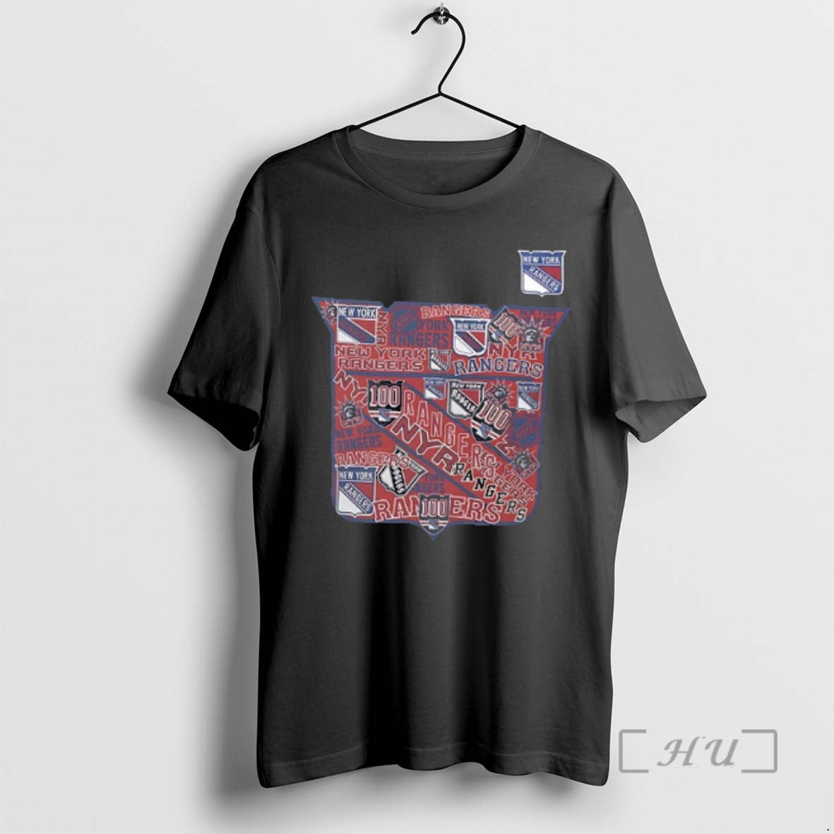 Officials New York Rangers Starter Logo Collage 2 Sided Shirt Hoodie Sweatshirt | PurePodTees.com