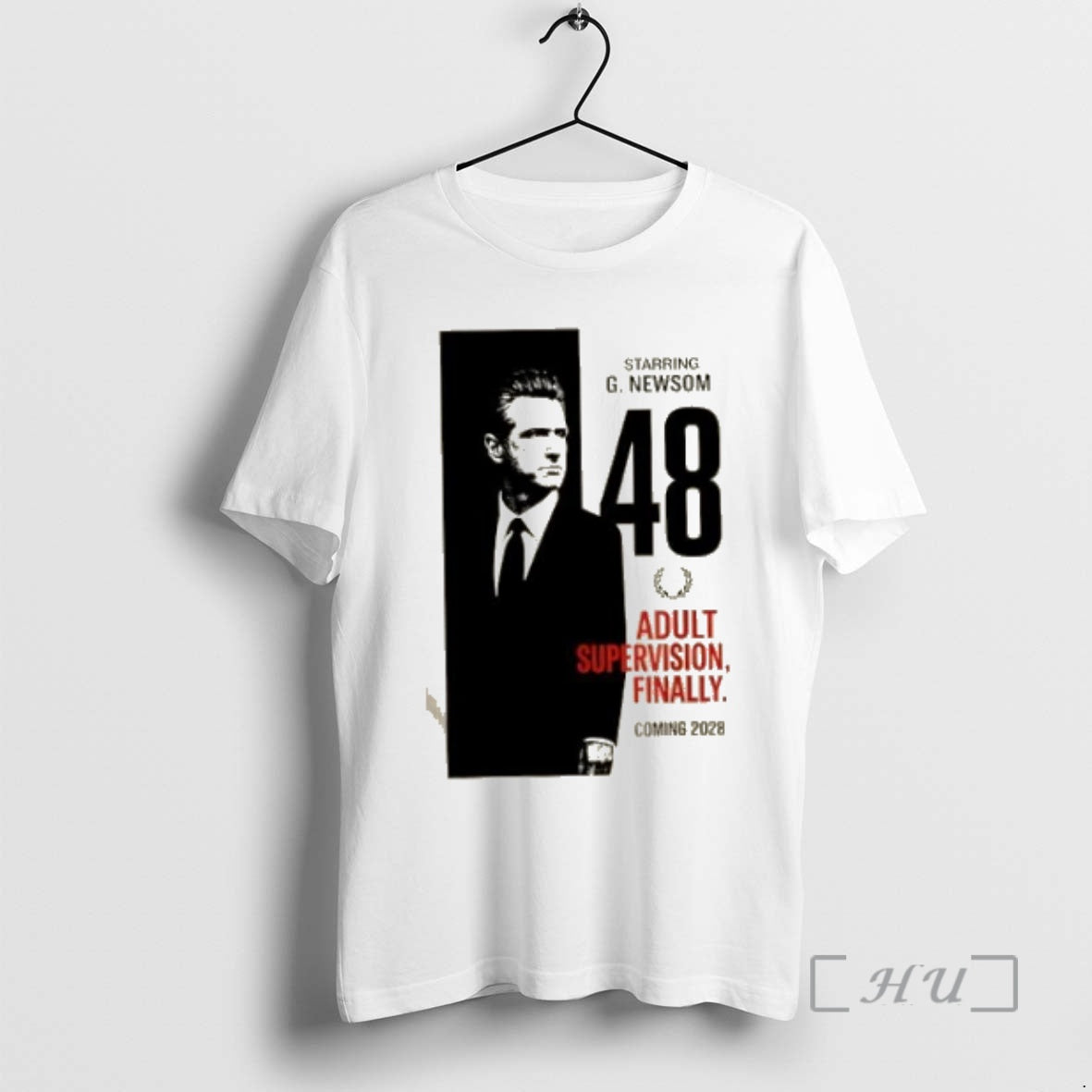 Officials Newsom 2028 Adult Supervision Finally Political Protest Shirt Hoodie Sweatshirt | PurePodTees.com