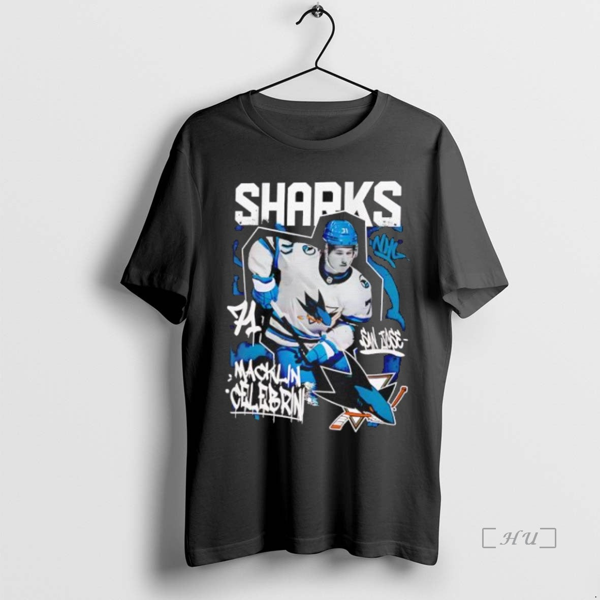 Officials Nice San Jose Sharks Macklin Celebrini Star Moment Black Shirt Hoodie Sweatshirt | PurePodTees.com