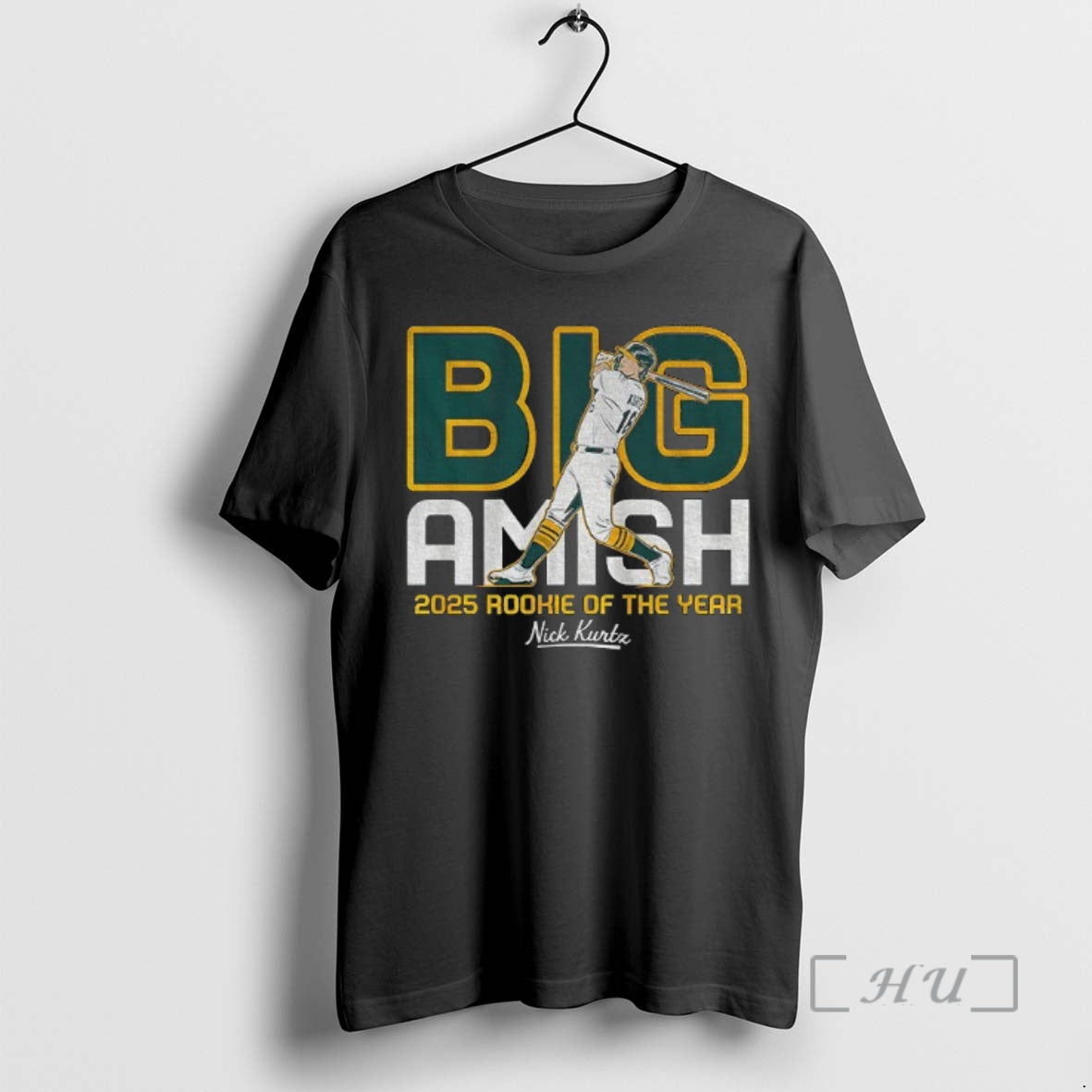Officials Nick Kurtz Oakland Athletics Mlb Baseball Big Amish Rookie Of The Year Premium Shirt Hoodie Sweatshirt
