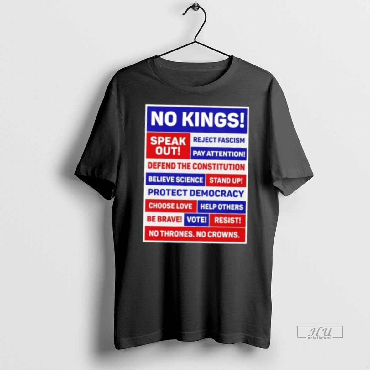 Officials No Kings Speak Out Reject Fascism Pay Attention Defend The Constitution Premium Shirt Hoodie Sweatshirt
