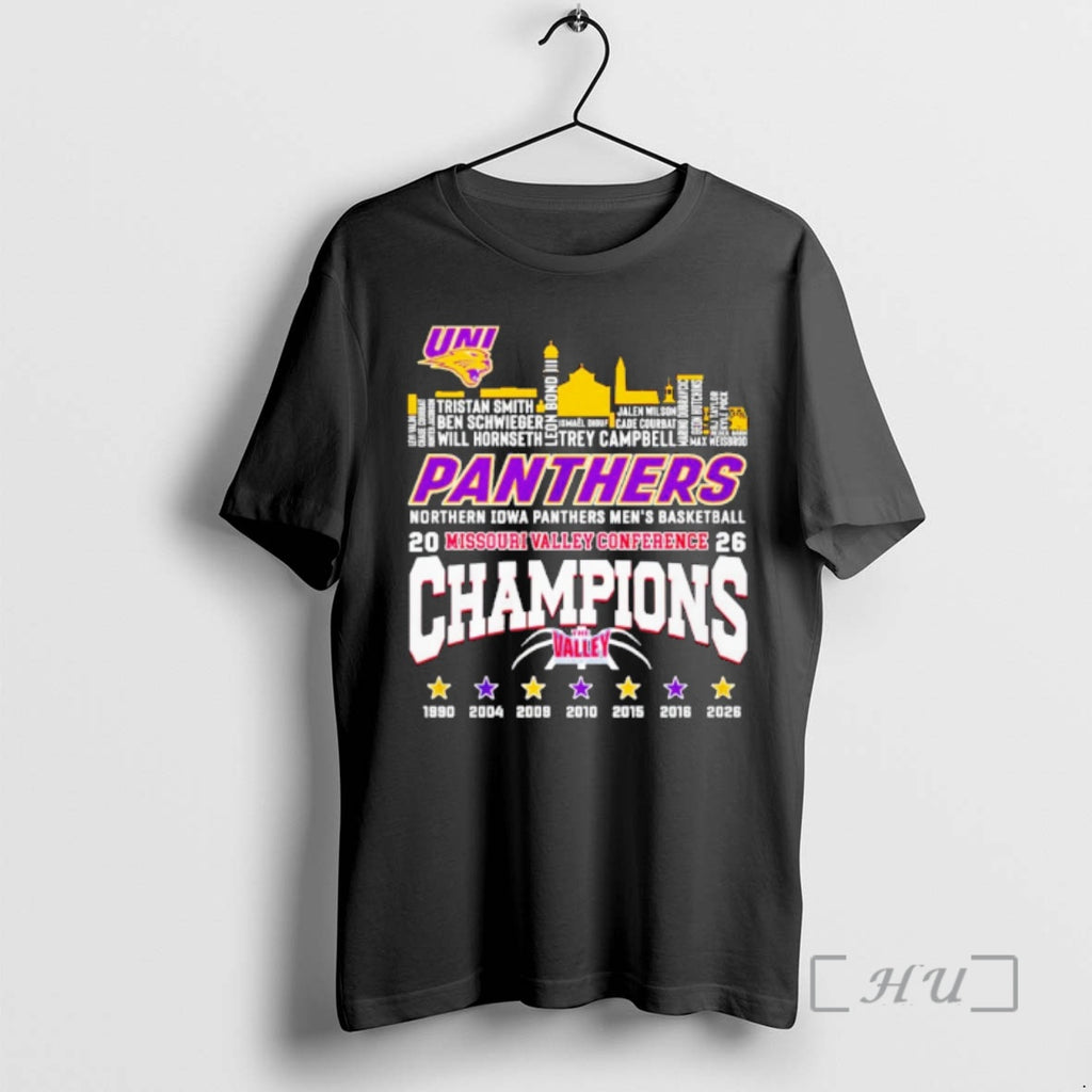 Officials Northern Iowa Panthers Mvc Champions 2026 City Skyline