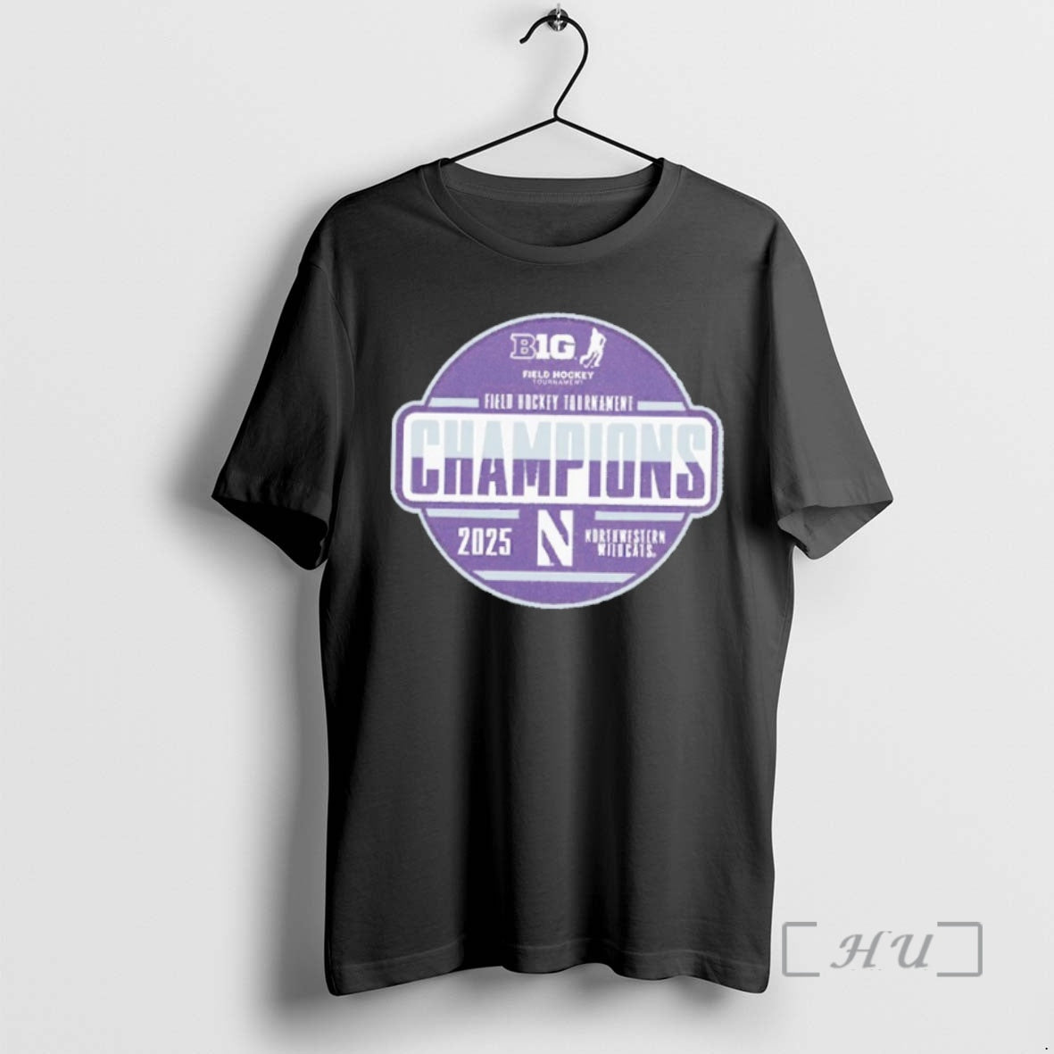 Officials Northwestern Wildcats 2025 Field Hockey Tournament Champions Shirt Hoodie Sweatshirt | PurePodTees.com