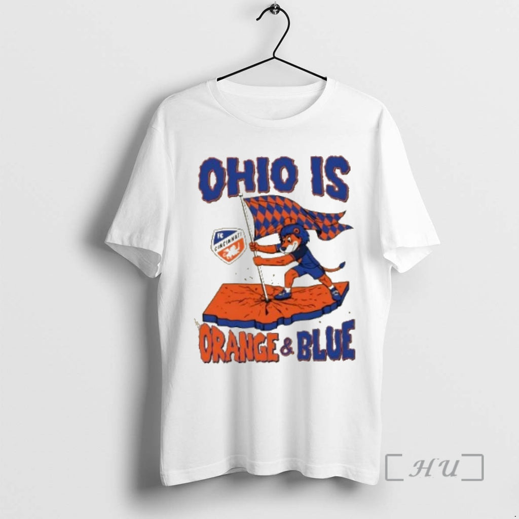 Officials Ohio Is Orange And Blue Fc Cincinnati Shirt Hoodie Sweatshirt | PurePodTees.com