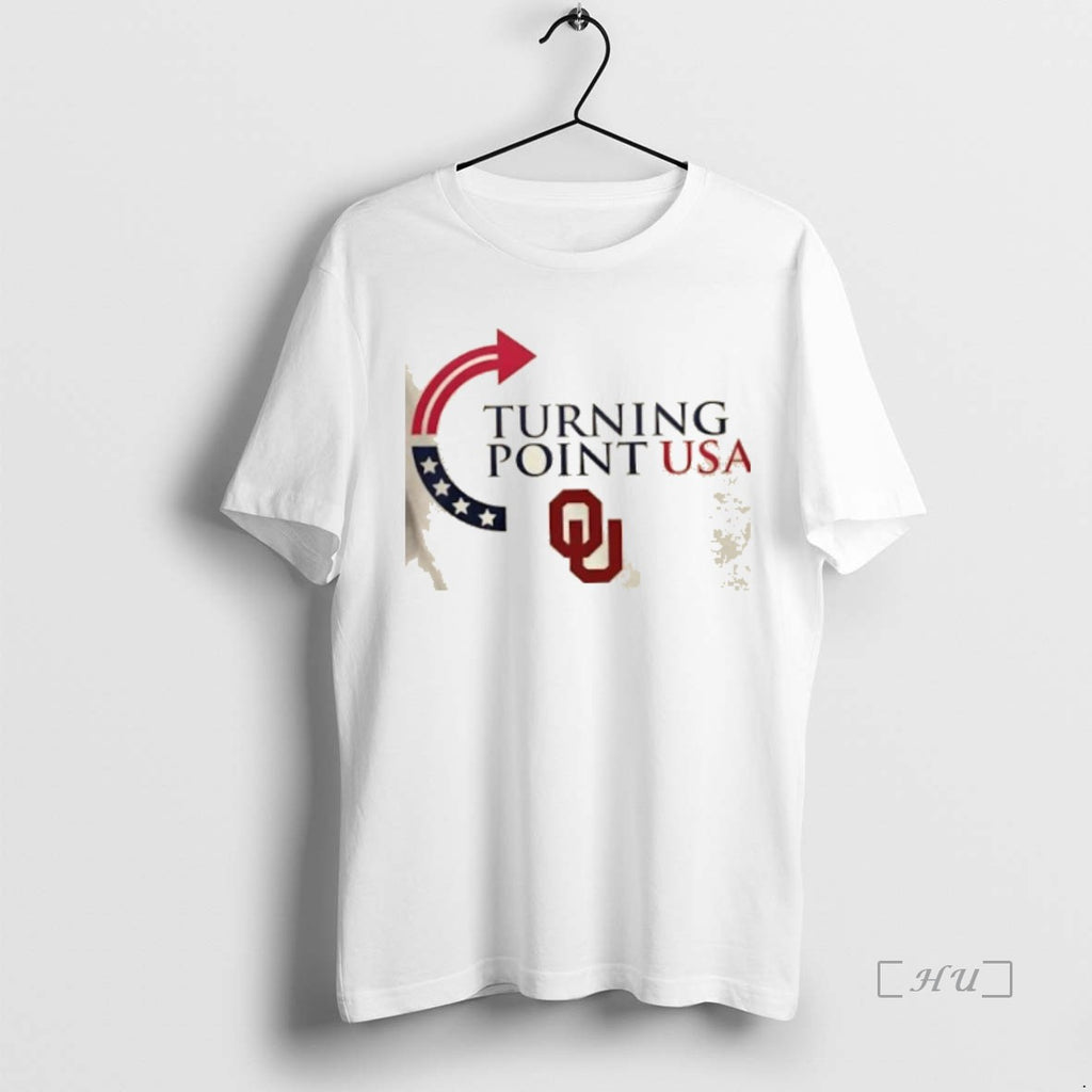 Officials Oklahoma Sooners X Freedom Turning Point Usa Charlie Kirk 2 Sided Premium T Shirts Hoodie Sweatshirt