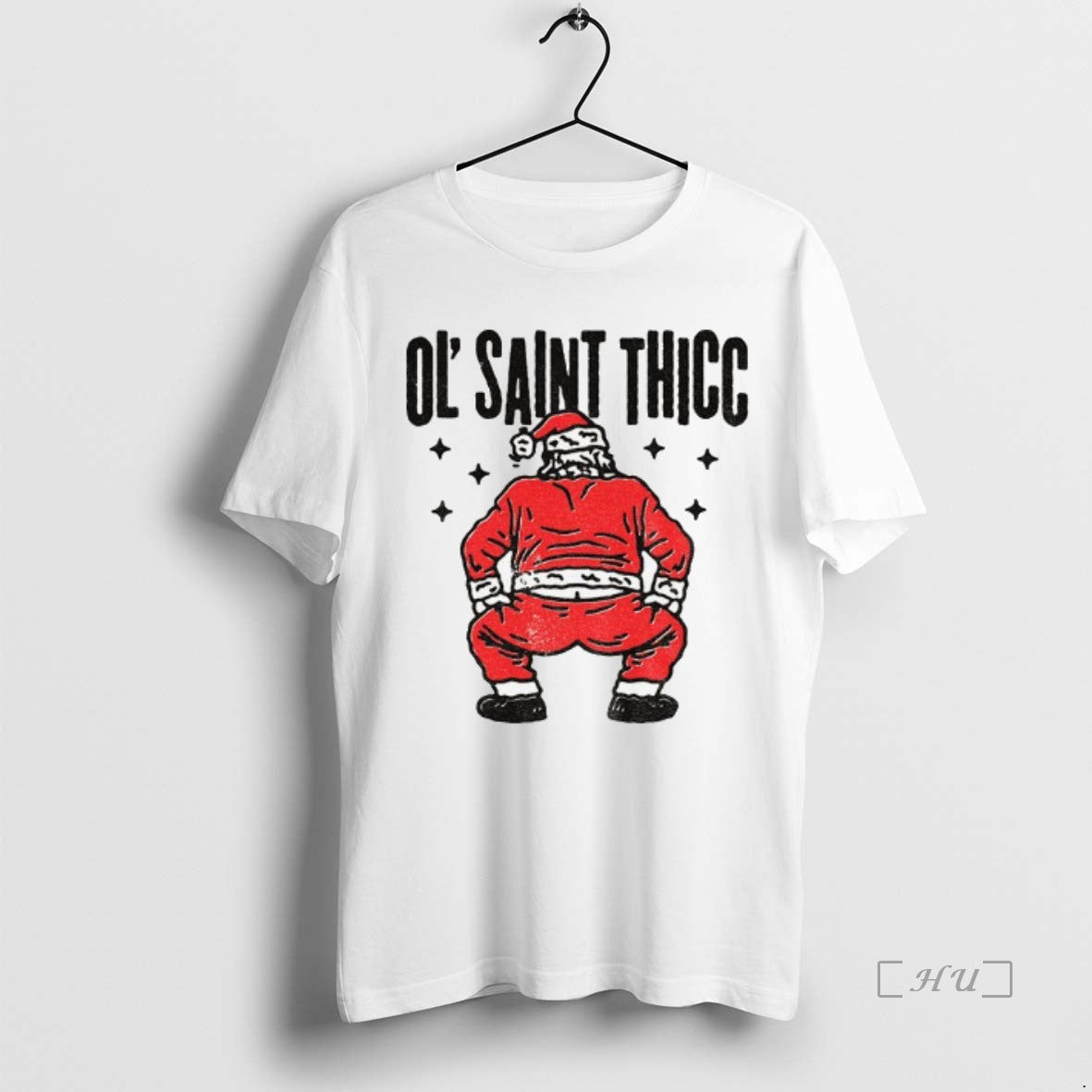 Officials Ol Saint Thicc Slutty Twerkin Santa Claus Funny Christmas Shirt Hoodie Sweatshirt | PurePodTees.com