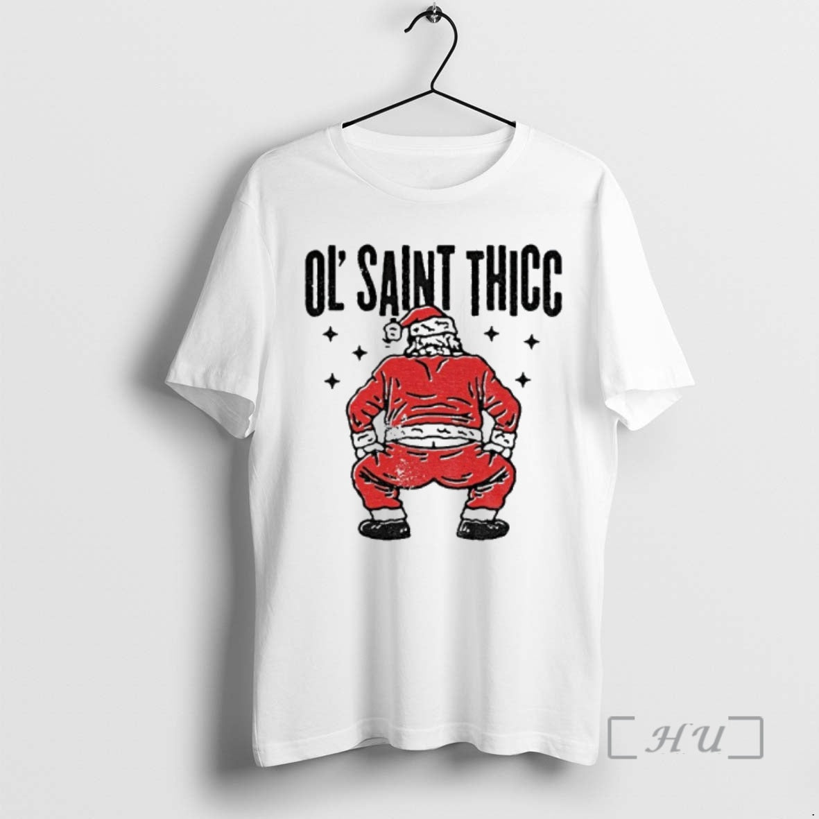 Officials Ol Saint Thicc Slutty Twerkin Santa Claus Shirt Hoodie Sweatshirt | PurePodTees.com