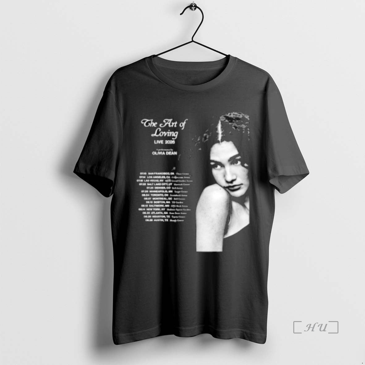 Officials Olivia Dean The Art Of Loving Tour 2026 Shirt Hoodie Sweatshirt | PurePodTees.com